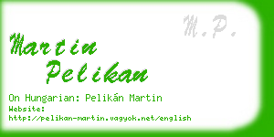 martin pelikan business card